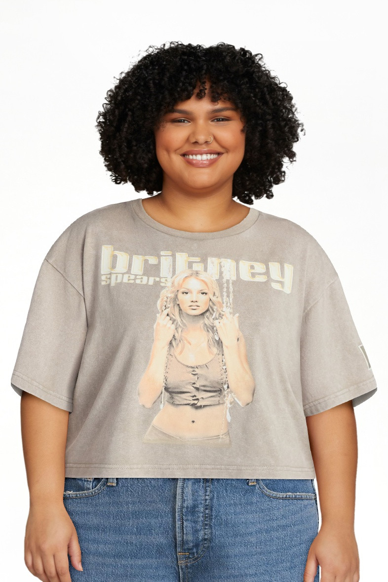 Britney Spears Women's Skimmer Tee with Short Sleeves, XXS-4X | Walmart (US)