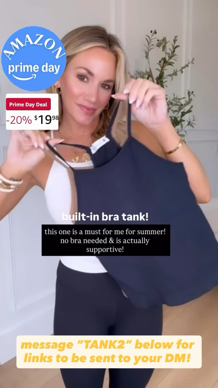 Prime Day deal! This built in bra tank is actually supportive and perfect for layering!

#LTKSaleAlert #LTKootd