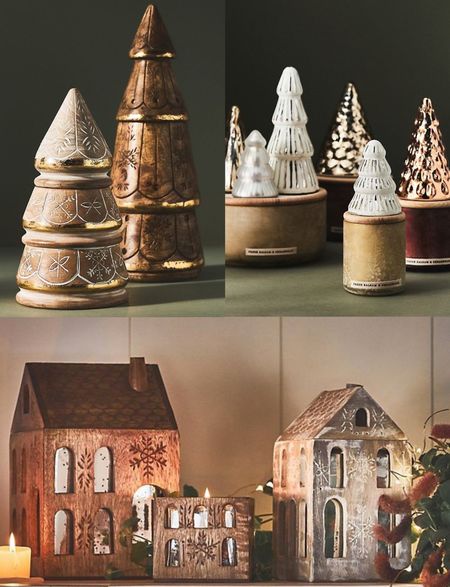 Anthropologie holiday candles are the very best way to add unique decor and amazing holiday scents to your home!!

This year I snagged all three candles houses, the wooden tree candles, and a snow globe!!  Couldn’t resist and they all smell SO good!!

Peppermint, pine, spruce, balsam, candles, unique, decorative, mercury glass, candy cane.

#Anthro #Anthropologie #Christmas #Holiday #Holidays #ChristmasDecor #HolidayDecor #HomeDecor #Candle #Candles 

#LTKHoliday #LTKhome #LTKSeasonal