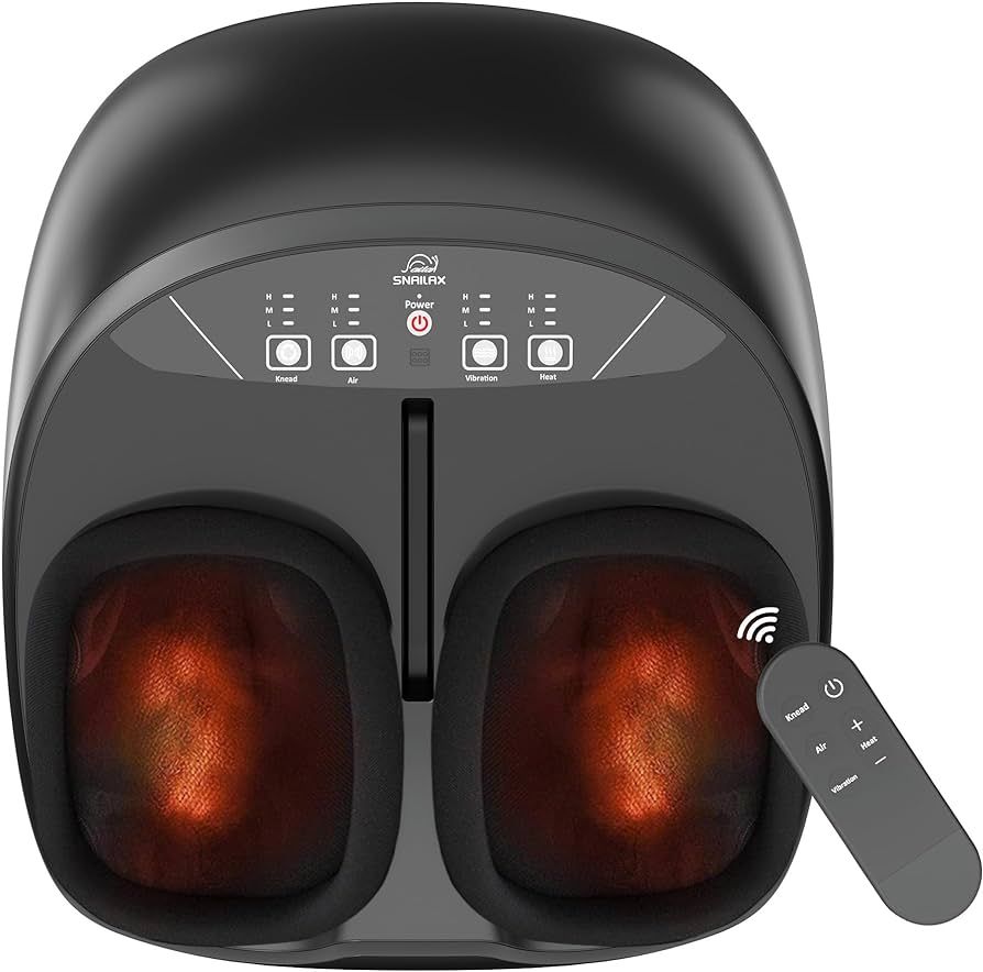 Snailax Shiatsu Foot Massager with Heat Compression Kneading Vibration,Electric Foot Massager Mac... | Amazon (US)