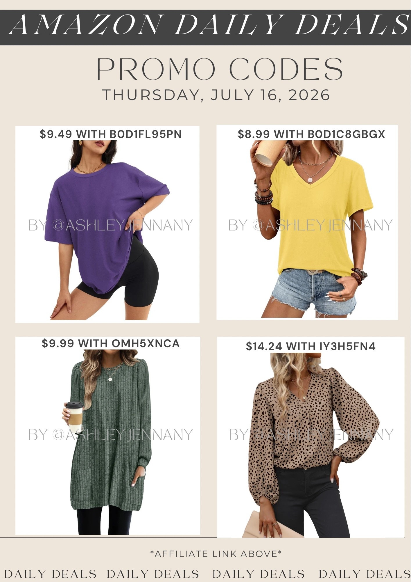 Amazon deals

#LTKSaleAlert #LTKMidsize #LTKootd