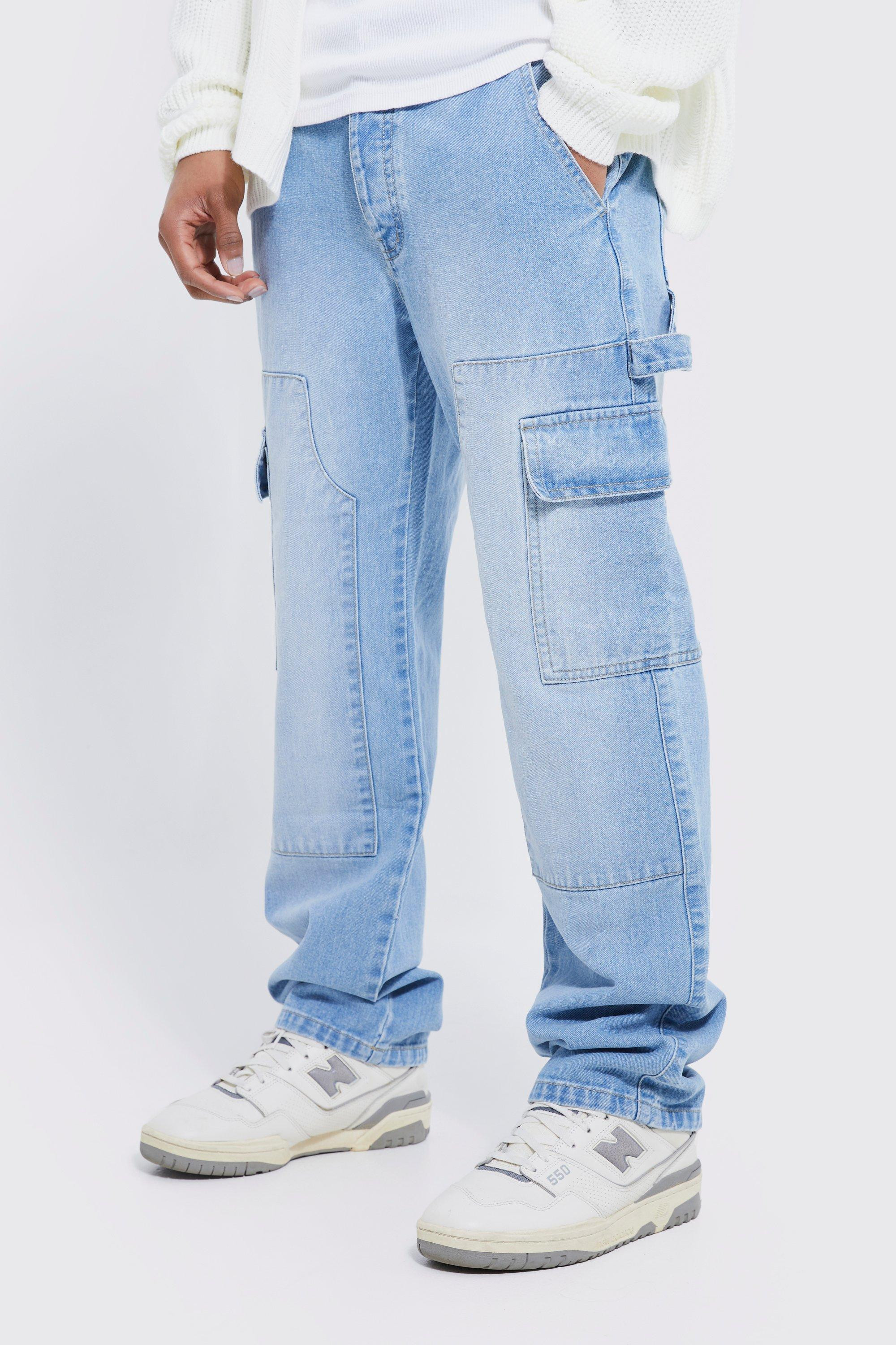 Relaxed Fit Carpenter Cargo Jeans | boohooMAN (US & CA)