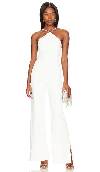 Gianni Jumpsuit in White | Revolve Clothing (Global)
