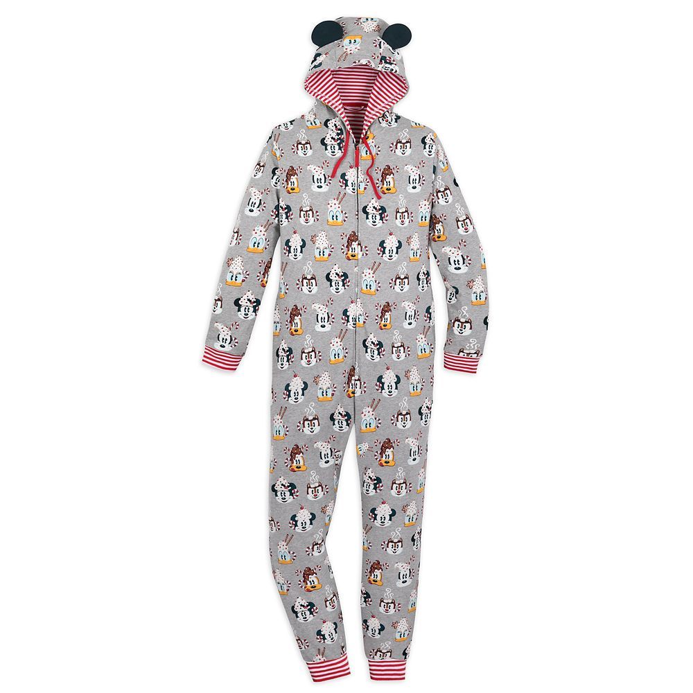 Mickey Mouse and Friends Holiday One-Piece Pajama for Adults | Disney Store
