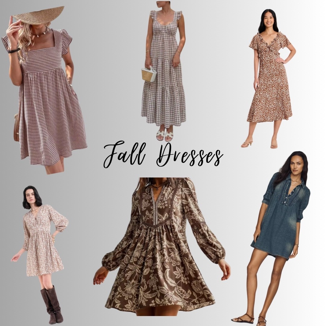 Fall dress season is officially here 🍂🤎 These easy, feminine styles pair perfectly with boots, cardigans, and all your favorite autumn layers.

#LTKmomlife #LTKootd #LTKgrwm