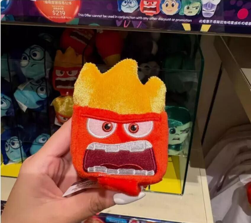 Authentic Hong kong Disney inside out DIY Anger Plush Headband Custom Your Ears | eBay US