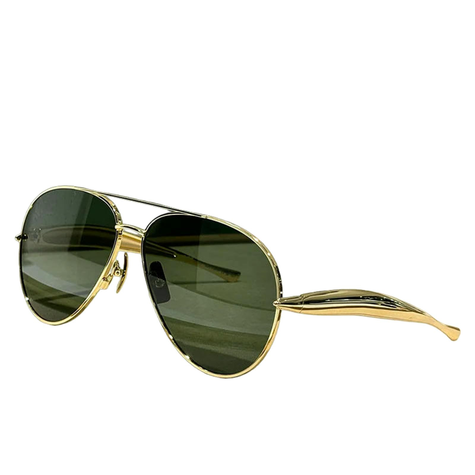 Occhiali da Sole Pilota A Forma di Sardina Color Oro Leggero Lusso per Donna Doppio Ponte Moda In... | Amazon (IT)