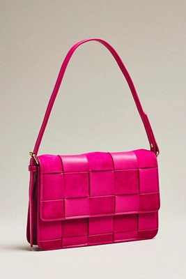 @merricksart x Anthropologie Faux-Suede Woven Shoulder Bag | Anthropologie (US)