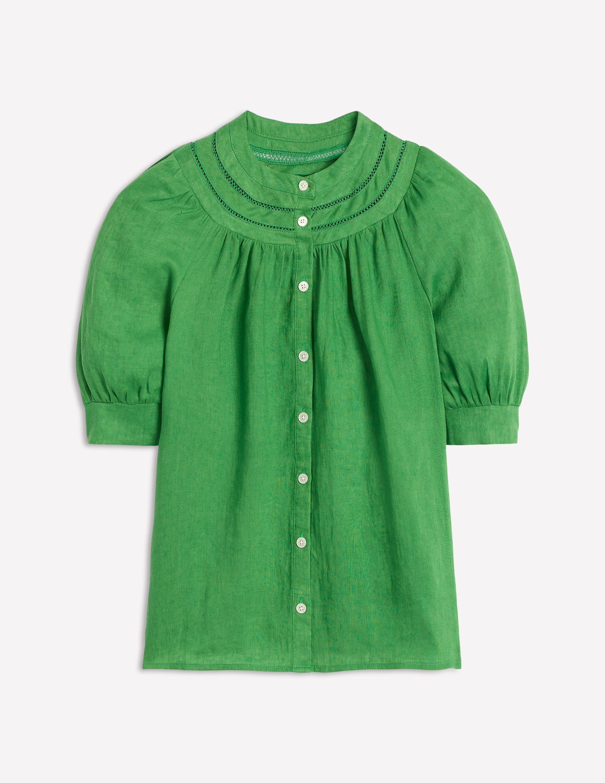 Bea Linen Top-Paradise Green | Boden (US)