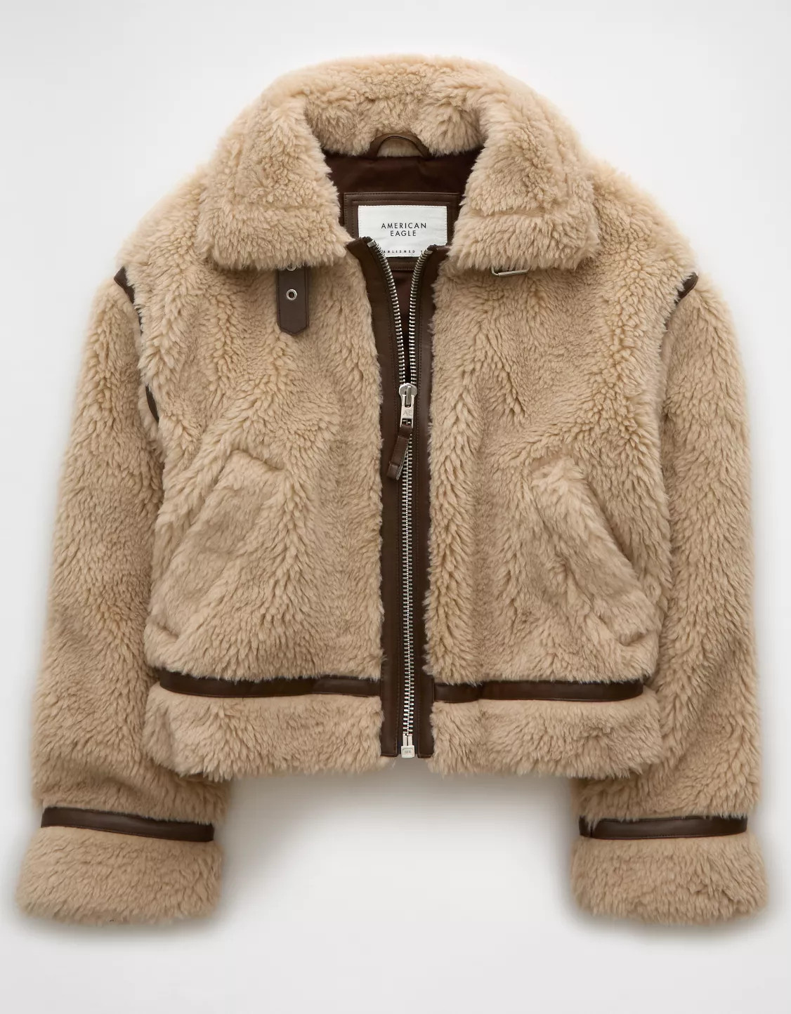 AE Teddy Biker Jacket | American Eagle Outfitters (US & CA)