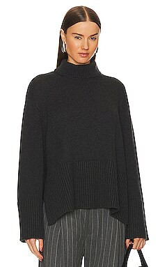 Rue Sophie Della Turtleneck Pullover in Charcoal from Revolve.com | Revolve Clothing (Global)
