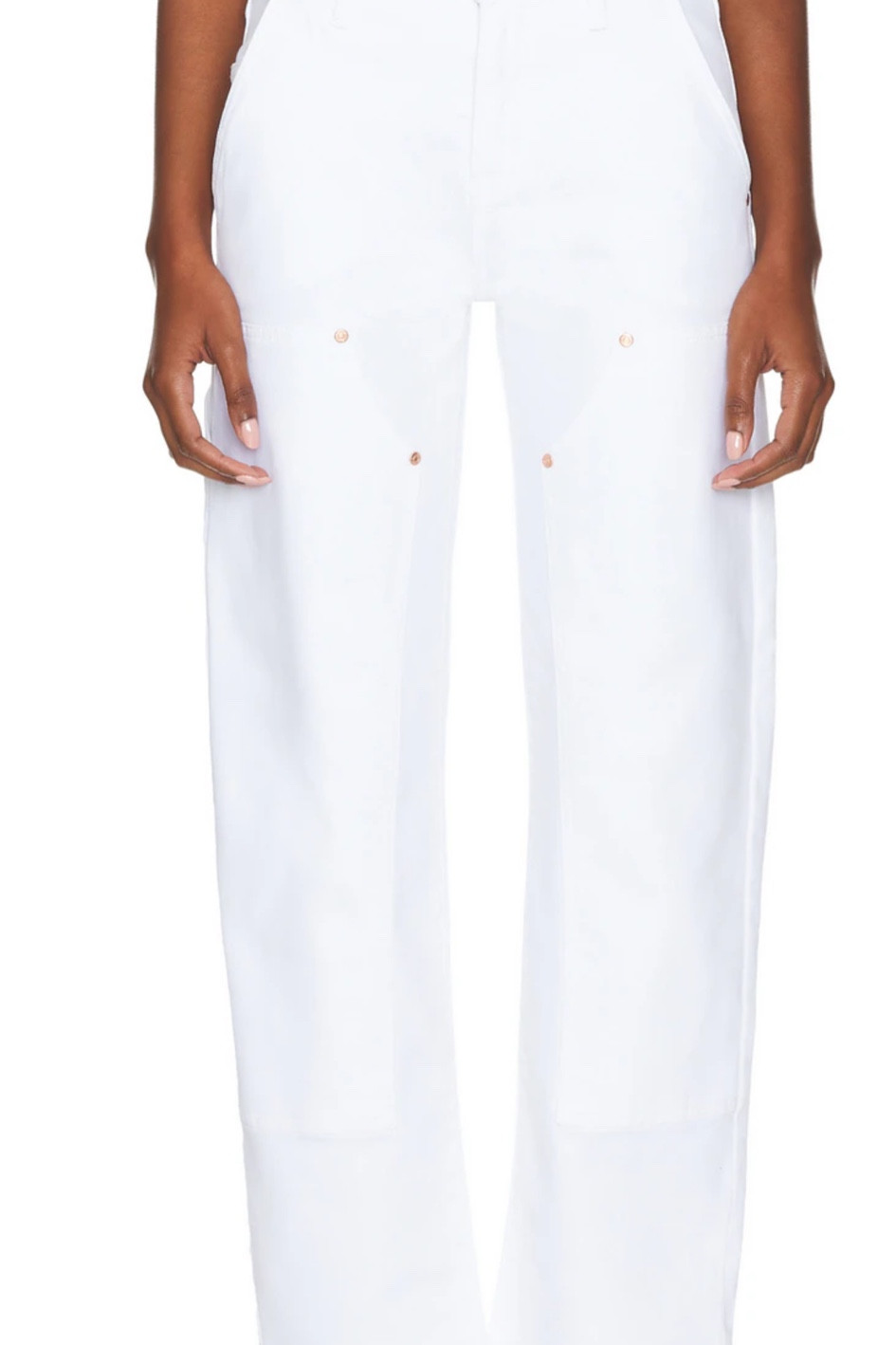White carpenter jeans 