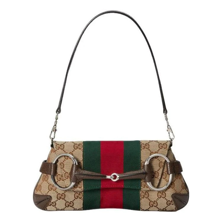 (WMNS) Gucci Horsebit Chain Small Shoulder Bag 'Being Ebony' 764339-FACM2-8747 | KICKS CREW