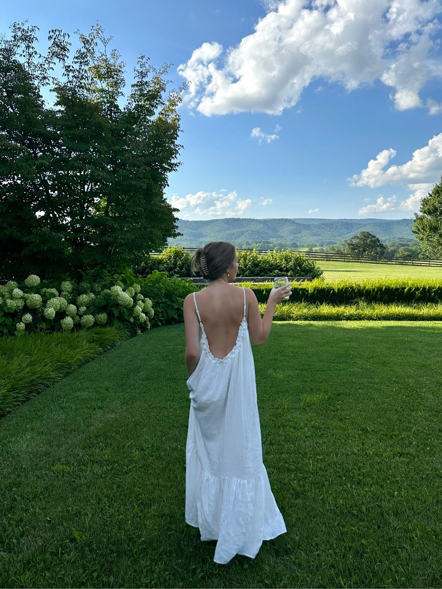 favorite backless, long, white, cotton dress for the summer 

#LTKwedding #LTKtravel #LTKunder100