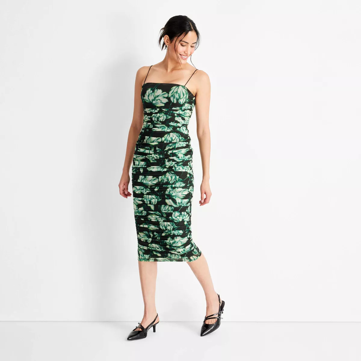 Women's Sleeveless Sheer Midi Dress - Future Collective | Target