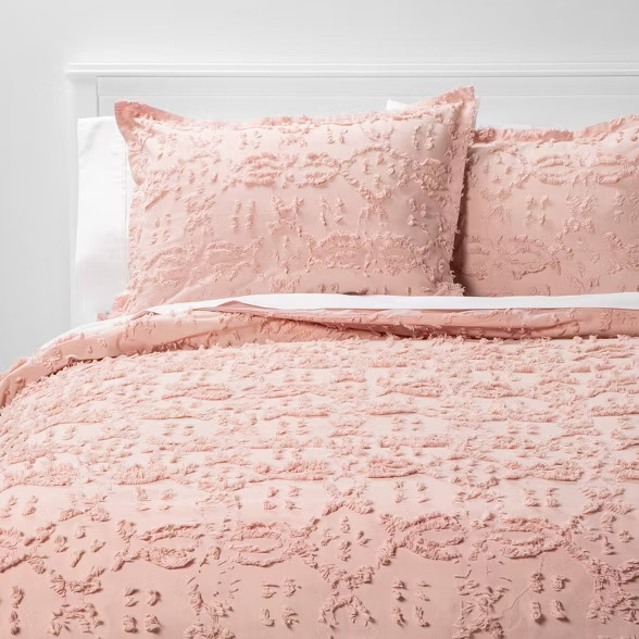 Clipped Chenille Duvet Cover & Sham Set - Threshold™ | Target