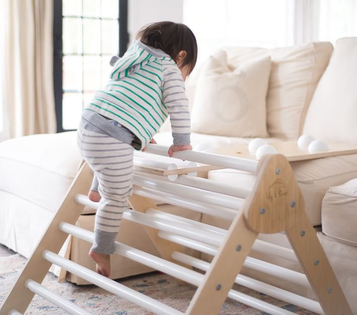 Lily & River Little Climber Pikler Triangle With Rockwall/Slide | Pottery Barn Kids | Pottery Barn Kids
