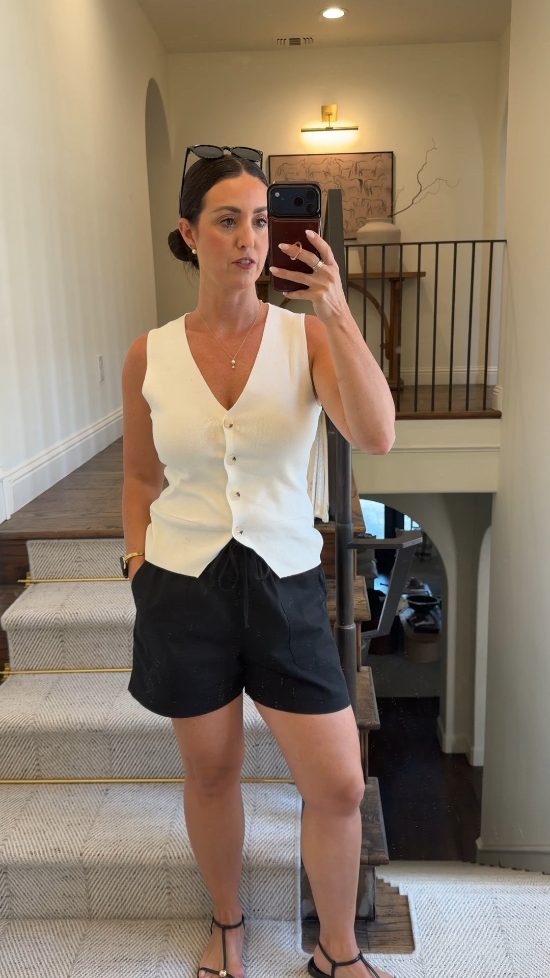 Amazon OOTD! Linen like shorts and cut vest tank.

#LTKOver40 #LTKSeasonal #LTKootd