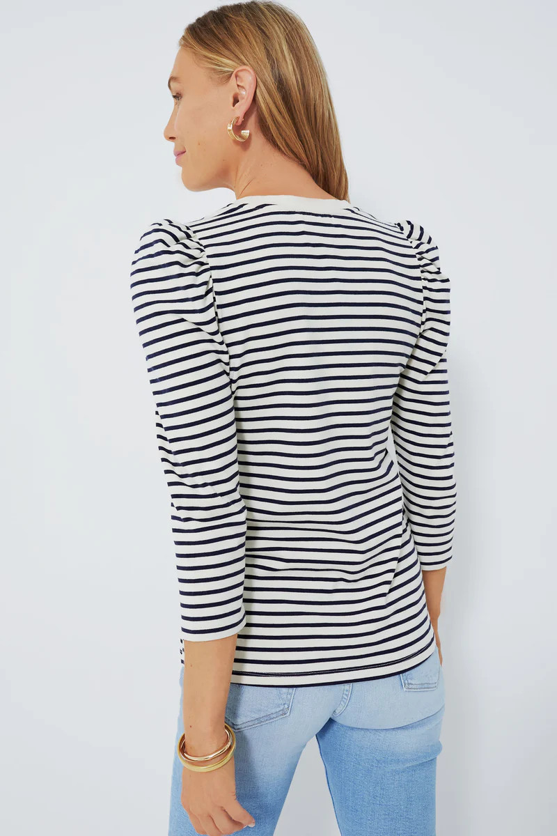 Navy Striped Vesty Long Sleeve Crewneck | Tuckernuck (US)