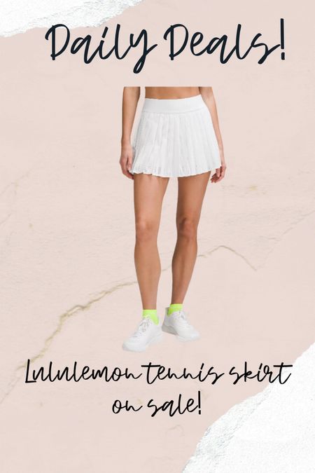 White tennis skirt, lululemon tennis skirt 

#LTKfitness #LTKsalealert #LTKActive