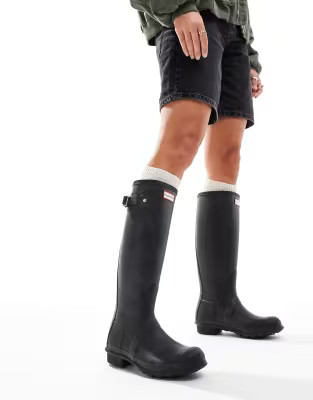 Hunter Original tall wellington boots in black | ASOS (Global)