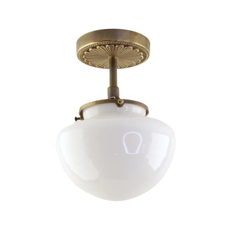 Mushroom Light - Semi-Flush Ceiling Fixture - Milk Glass Lighting - Victorian Ceiling Lamp | Etsy (Global)