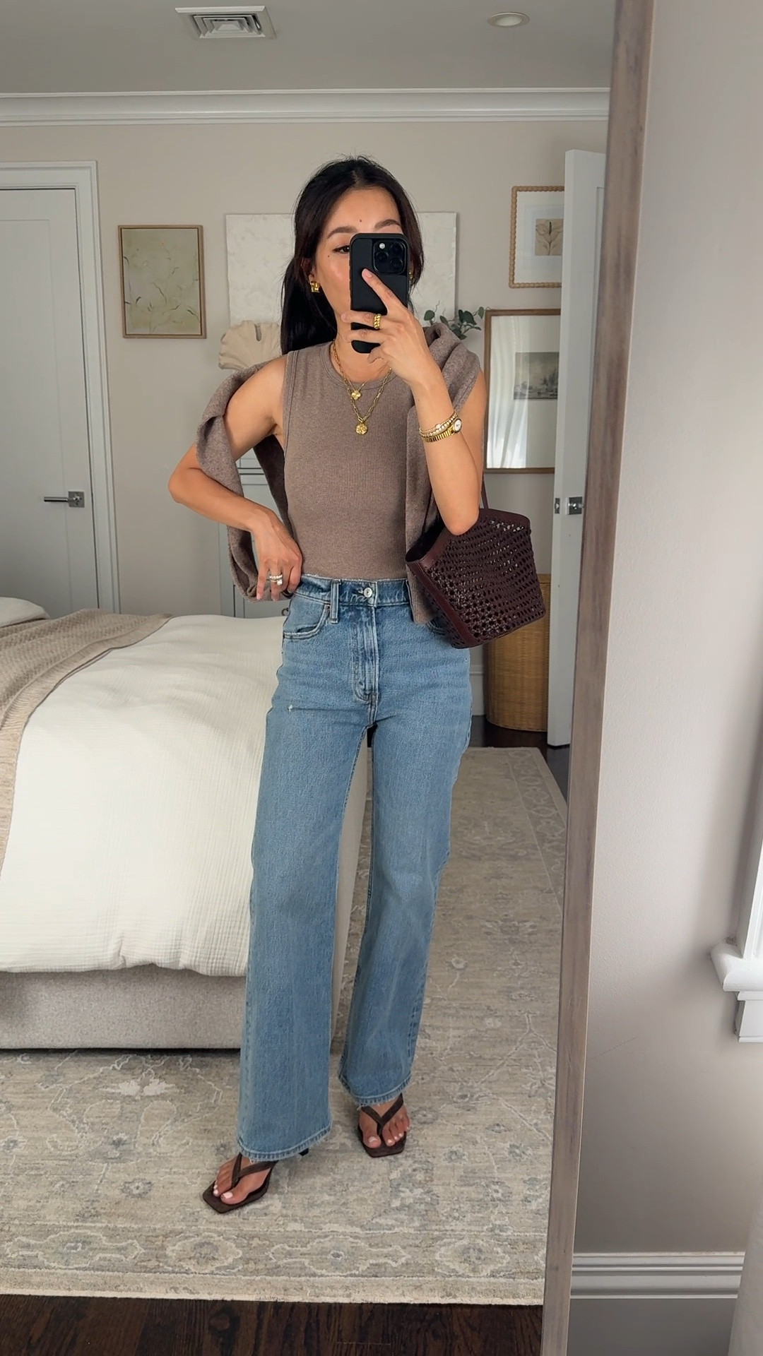 denim sale + code AFJEAN for extra 15% off 
• 90s relaxed jeans 24 Extra Short 
• Rib tank top XS with built in bra, snug fit, I sized up 

Petite friendly jeans, easy summer outfit, summer capsule wardrobe

#LTKPetite #LTKootd #LTKmomlife
