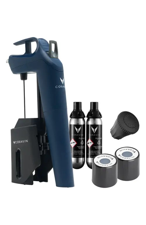 Coravin Timeless Three+ Wine Preservation System in Deep Sea Blue at Nordstrom | Nordstrom