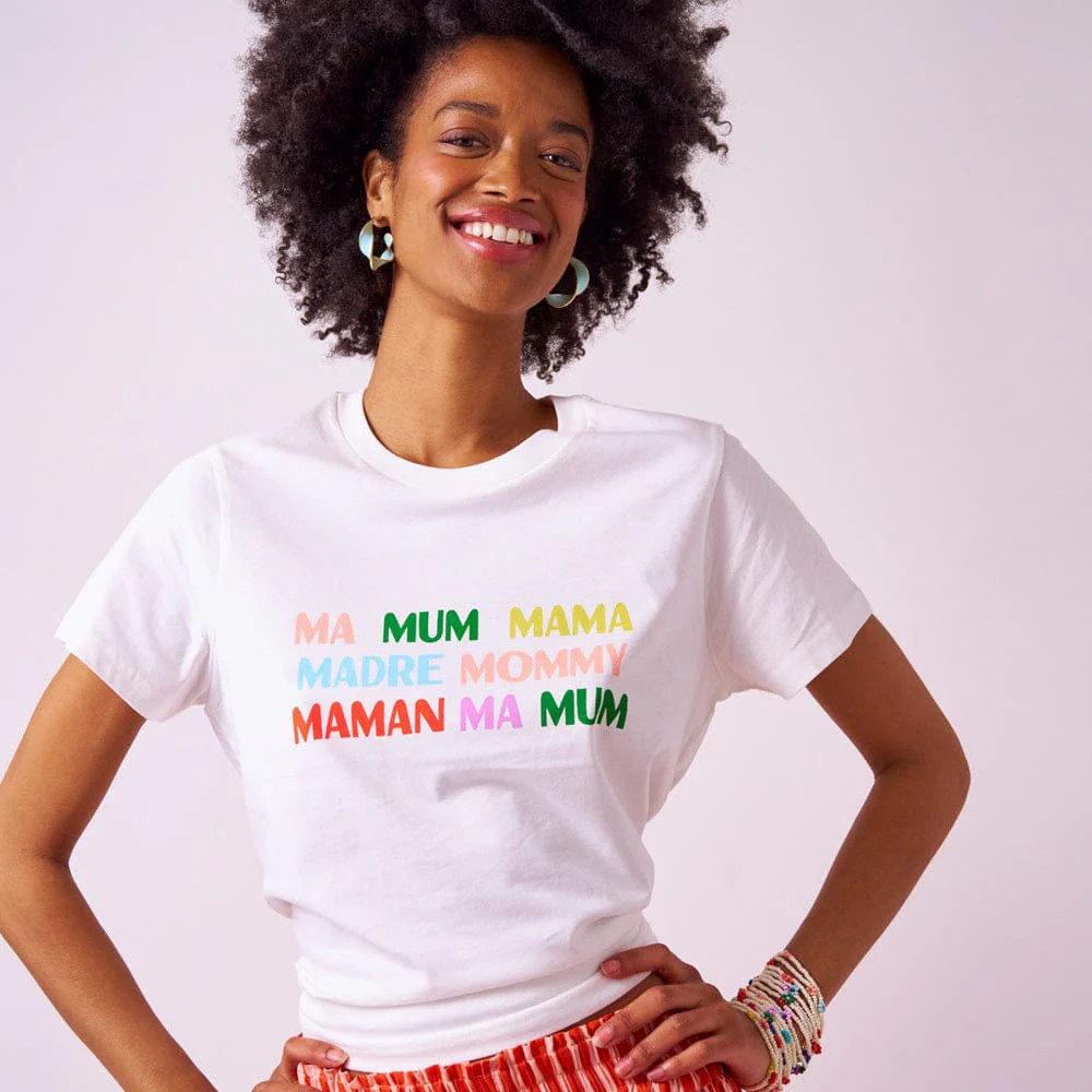 Kiki Tee Mama In Natural | INK+ALLOY