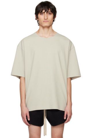 Fear of God - Beige Double-Layered T-Shirt | SSENSE