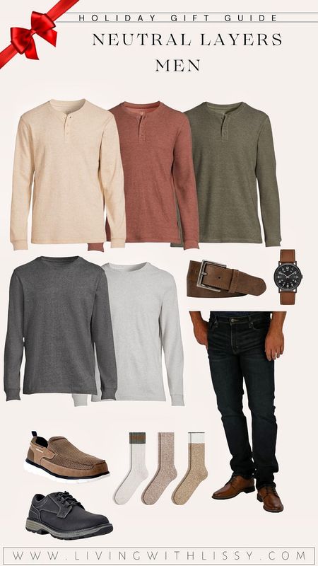 Thermal Henley shirt, long sleeve tee, #ad ,crew neck tee, cotton crew socks, rib boot socks, rugged shoes, lace up shoes, casual shoes, slim fit jeans, strap watch, casual belt, slip on shoes
#walmartfashion @walmartfashion

#LTKunder50 #LTKGiftGuide #LTKmens