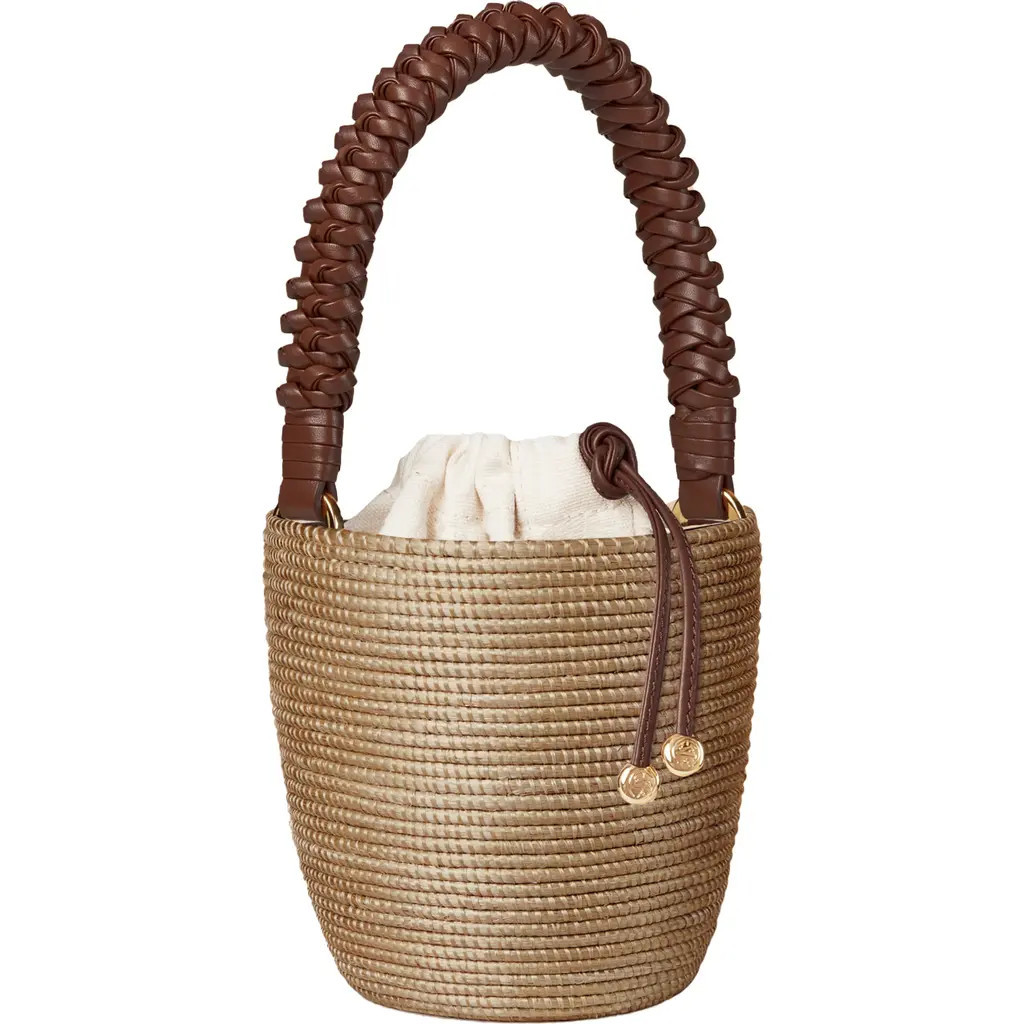 Cesta Collective Woven Handle Lunchpail Basket Bag in Tan at Nordstrom | Nordstrom
