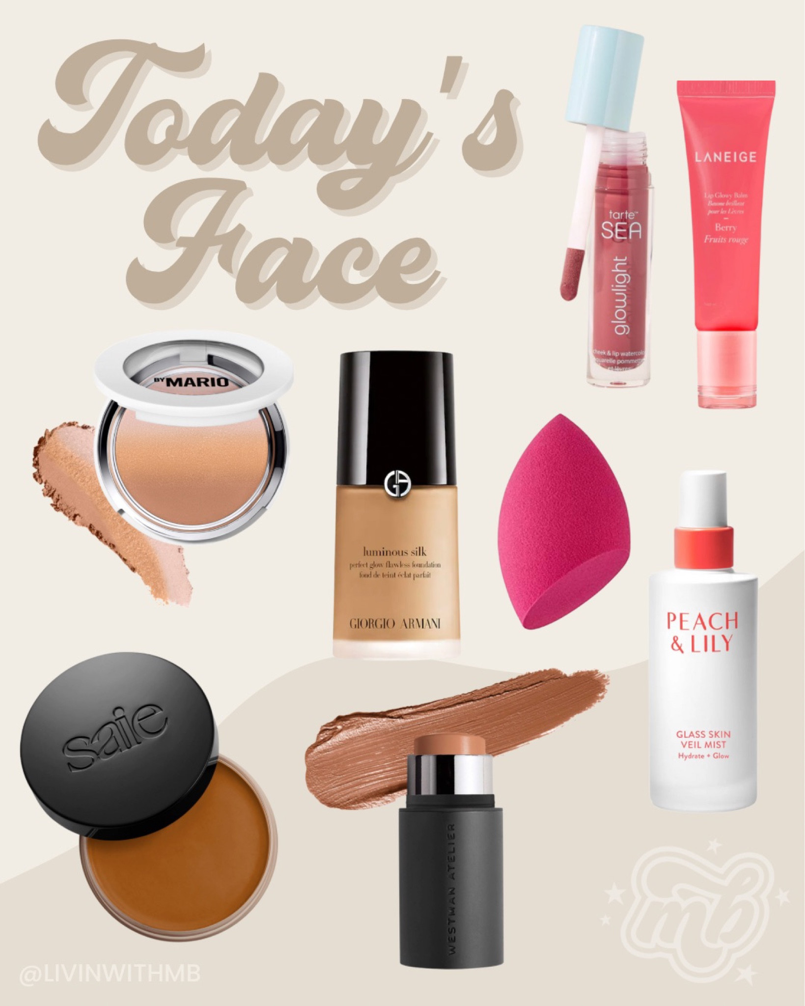 Today’s face

WA contour stick: Biscuit
Saie sun melt: Medium
Mario powder: Medium
Tarte blush: Sun Rush (code: livinwithmb)
Armani foundation: 5.9 medium neutral
Laneige lip: Berry


#LTKFind #LTKstyletip #LTKbeauty