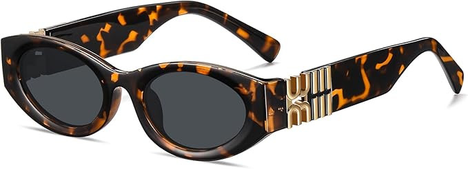 Oval Sunglasses for Women Men Trendy 90s Vintage Y2K Retro Fashion Sun Glasses UV400 Protection C... | Amazon (US)