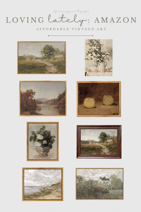 What I’m loving from Amazon; affordable vintage framed/canvas art! Most of these have multiple sizes to chose from and different frame material/colors to select from. Custom art at your fingertips!

#LTKunder50 #LTKstyletip #LTKhome