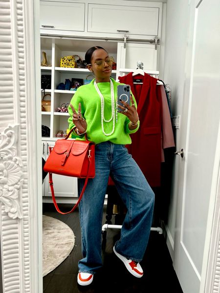 Nothing beats a good pop of color. Today’s outfit is everything and some. Although this lime green sweater is old, I did find some fun options that would do this look justice.

#LTKover40 #LTKstyletip #LTKfindsunder100
