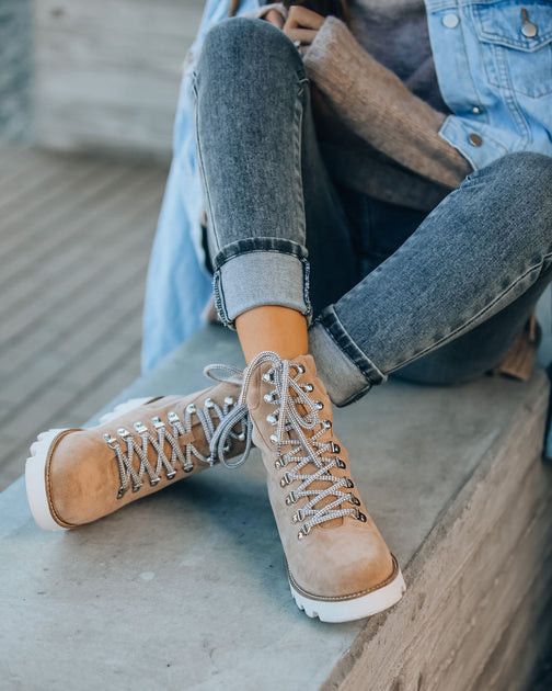 Arlene Faux Suede Lace Up Boot | VICI