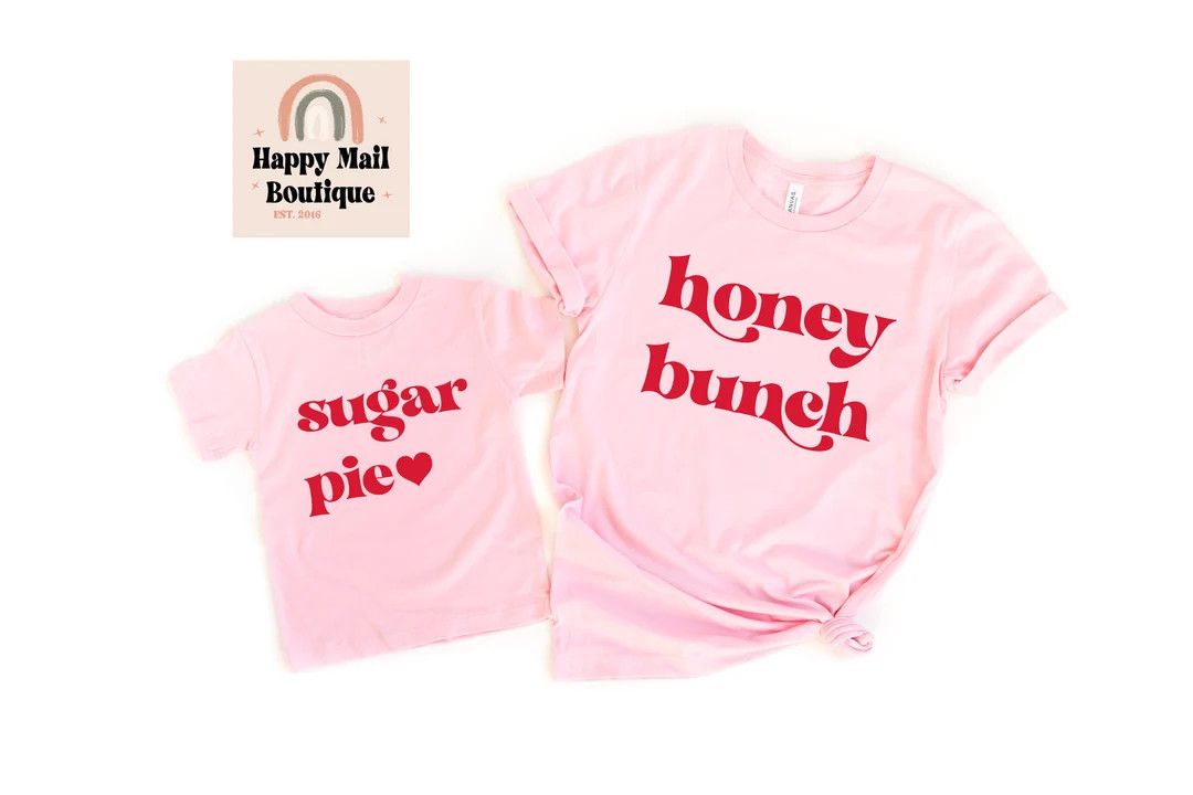 Sugar Pie Honey Bunch Valentines Day Shirts Mom Daughter - Etsy | Etsy (US)