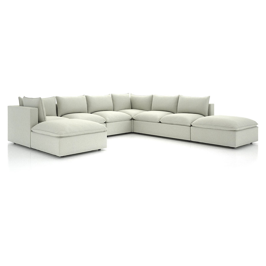 Lotus Modular 7-Piece Sectional Sofa + Reviews | Crate & Barrel | Crate & Barrel