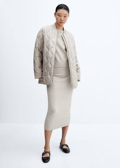 Oversized waterproof padded anorak -  Women | Mango United Kingdom | MANGO (UK)