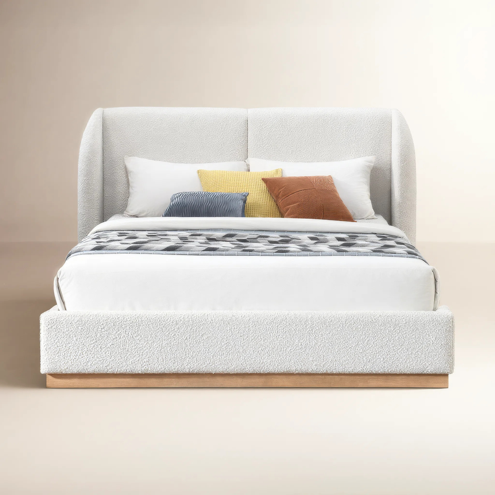 Adon Boucle Fabric Bed | AllModern