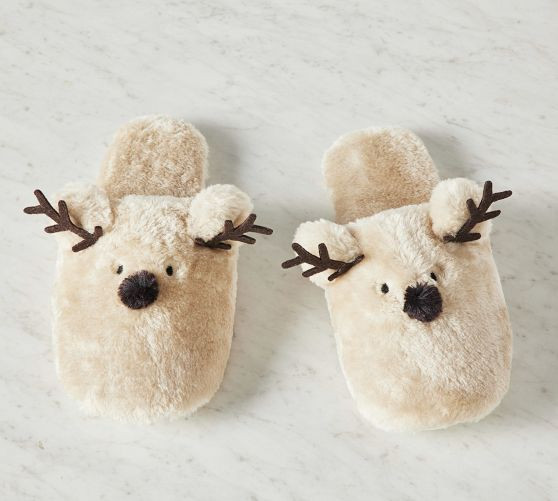 Reindeer Slippers | Pottery Barn (US)