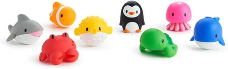 Munchkin® Ocean™ Squirts Baby and Toddler Bath Toy, 8 pack | Amazon (US)