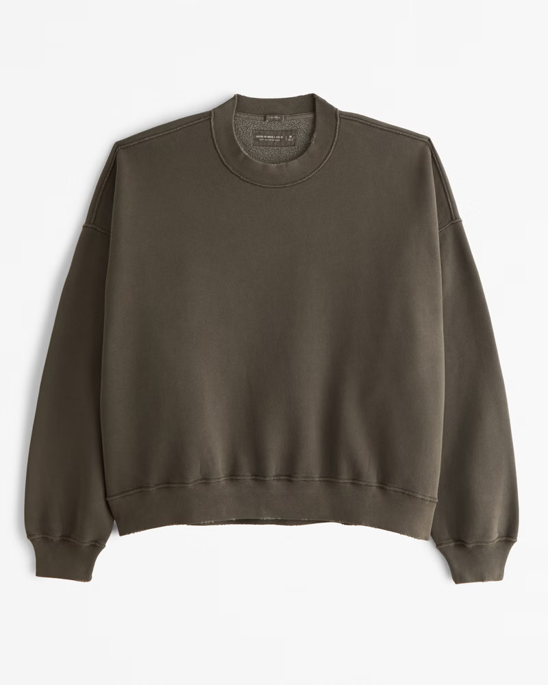 Essential Cropped Crew Sweatshirt | Abercrombie & Fitch (US)