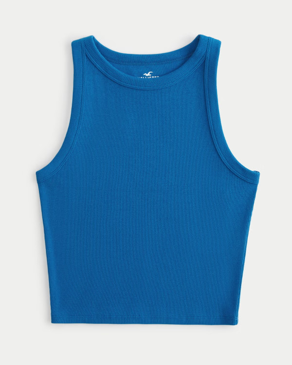 Ribbed High-Neck Tank | Hollister (US)