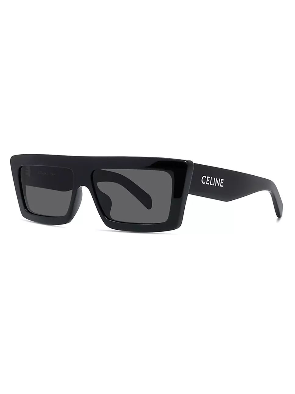 CELINE 57MM Flat-Top Rectangular Sunglasses | Saks Fifth Avenue