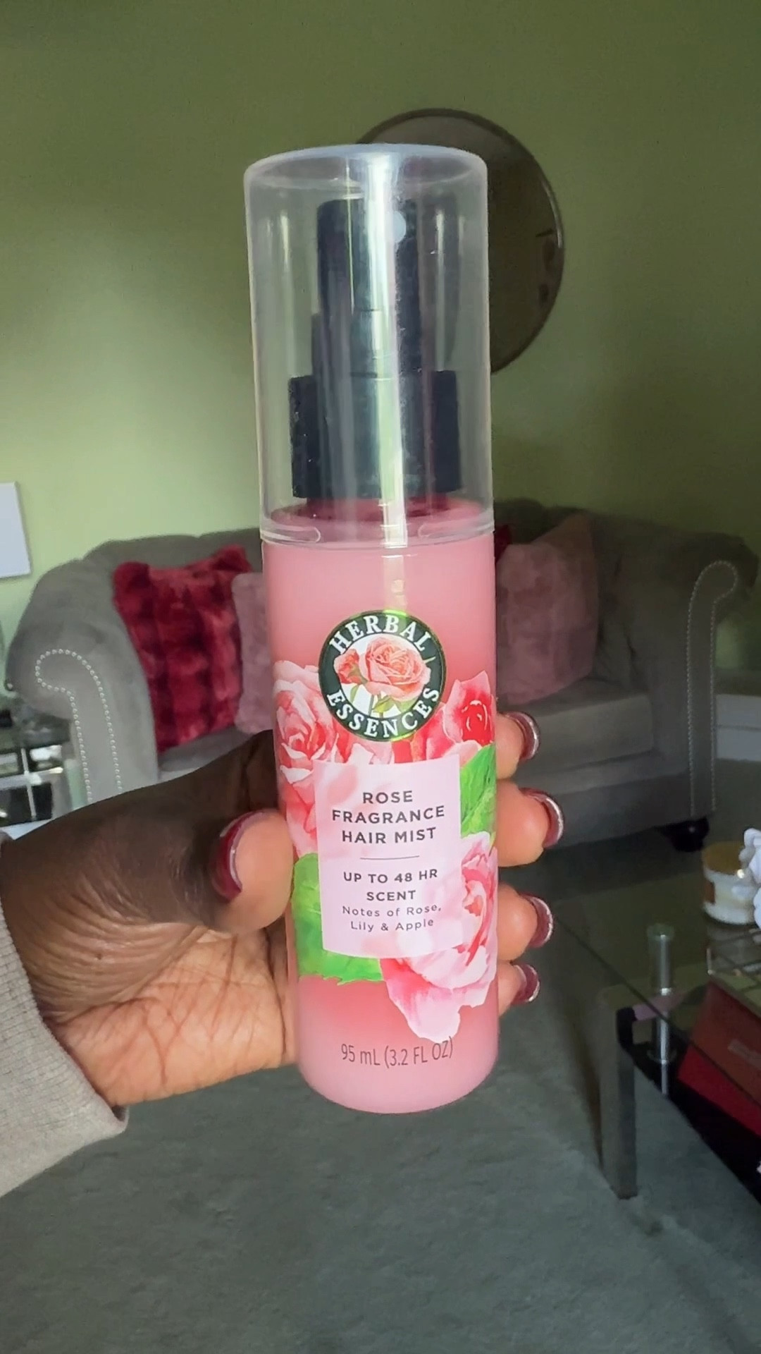 
I was ready to hate this... not gonna lie!!
But it's lightweight smells so good and actually refreshing your hair without making it feel greasy!
Perfect for in between Wash days or if you just feel you need a refreshing smell
#scenttrap #herbalessences #RoseHairMist 

#LTKOver40 #LTKBeauty