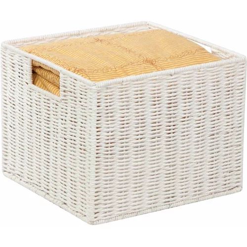 Honey Can Do Parchment Cord Basket with Wire Frame and Handles, White | Walmart (US)