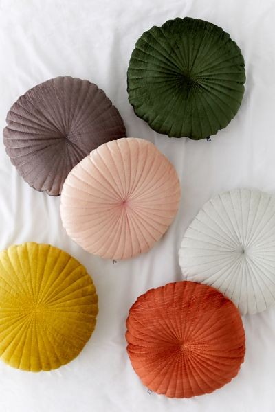 Shelly Round Velvet Pillow | Urban Outfitters (US and RoW)