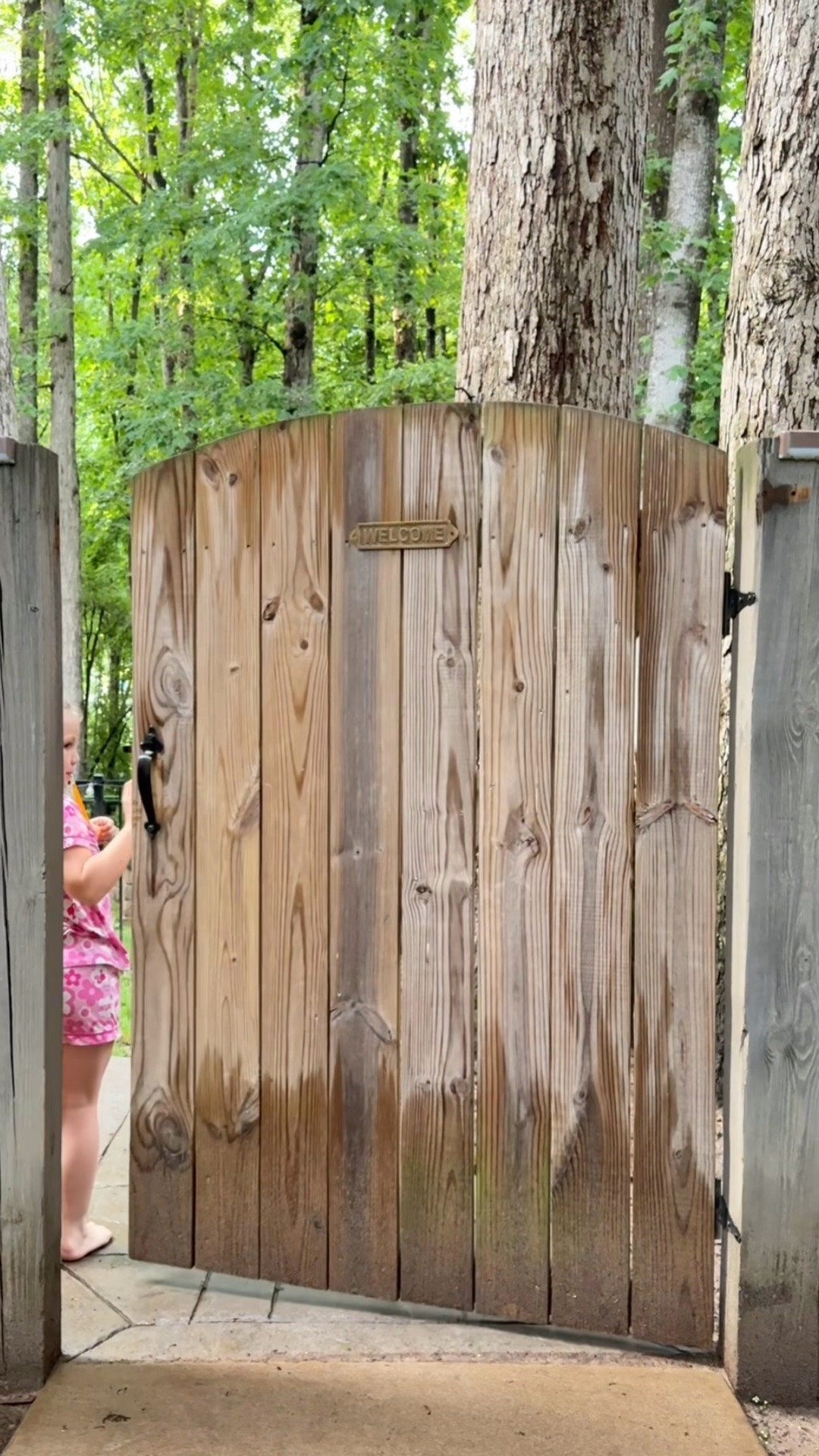 We added this Welcome plaque to our Airbnb entrance.